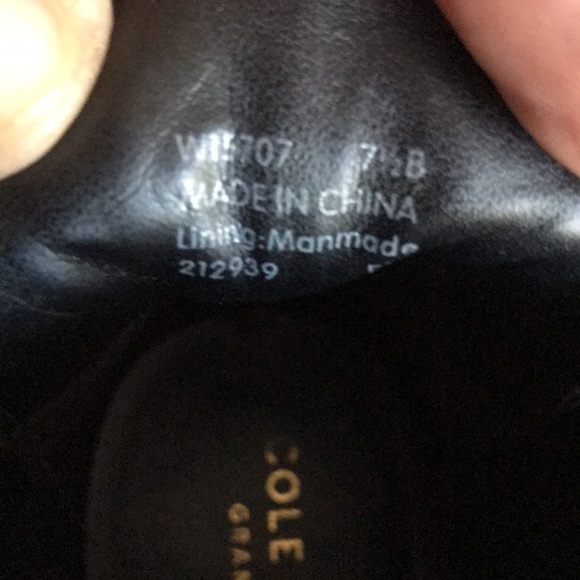 Cole Haan suede ankle boots. Worn once. Size 7 1/2 B. - Picture 8 of 8